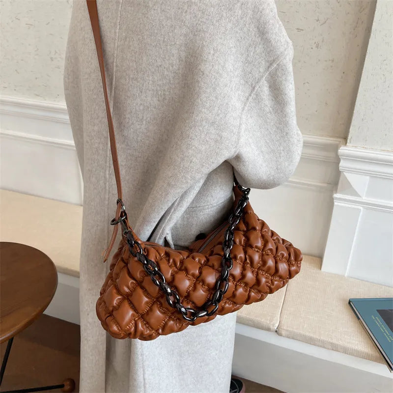 Small PU Leather Women Shoulder Crossbody Bag Winter Handbags Purses