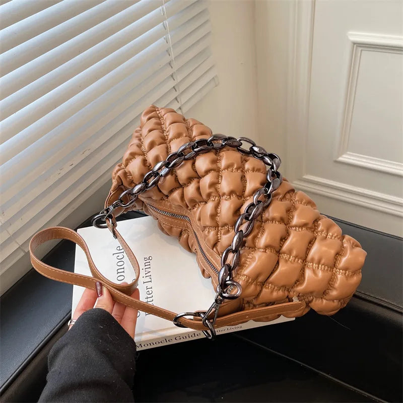 Small PU Leather Women Shoulder Crossbody Bag Winter Handbags Purses
