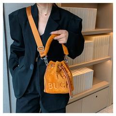 Faux Suede Tote Bag Soft Plush Women Handbags Warm Winter Shopper Purses