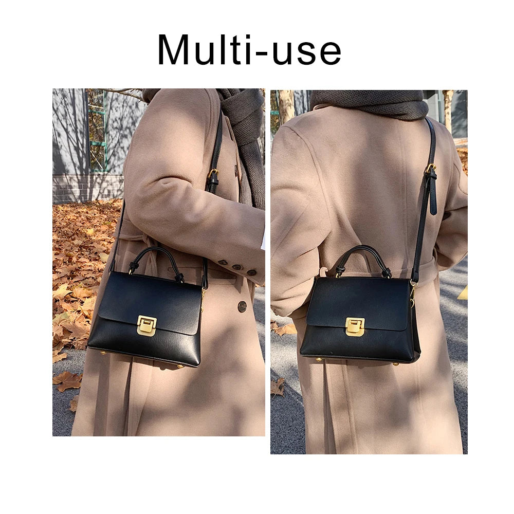 Women's Leather Tote Bag Large Capacity Shoulder Messenger