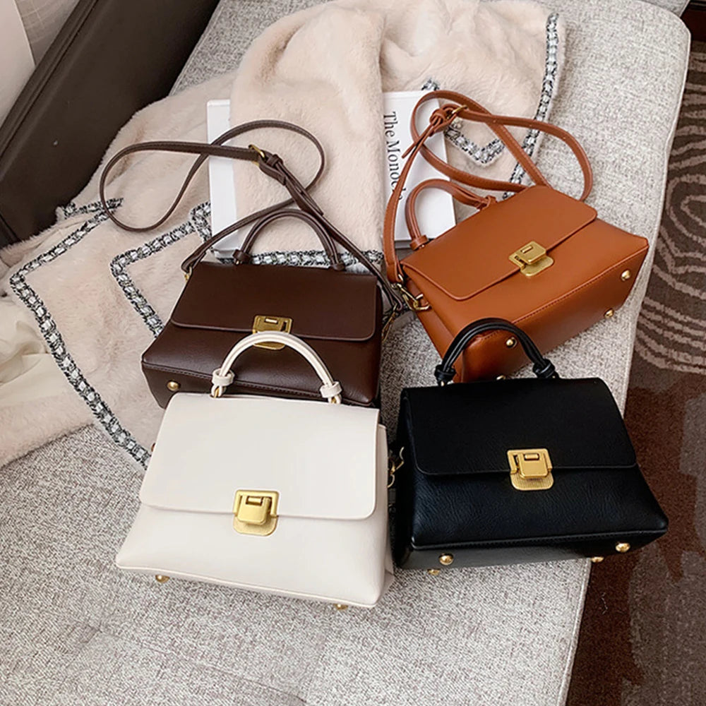 Women's Leather Tote Bag Large Capacity Shoulder Messenger