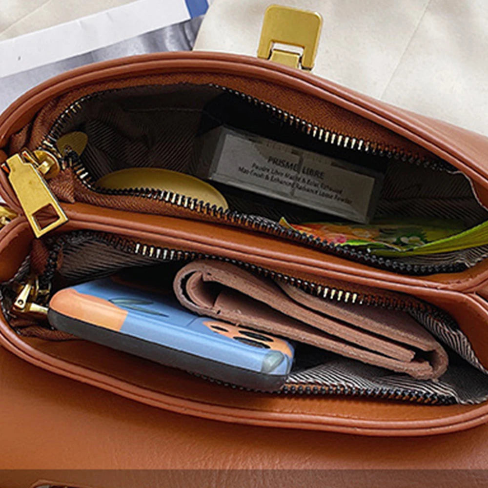 Women's Leather Tote Bag Large Capacity Shoulder Messenger