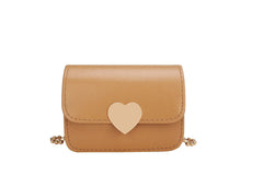 Flap Women Shoulder Bags Sweet Peach Heart Messenger Bag