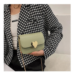 Flap Women Shoulder Bags Sweet Peach Heart Messenger Bag