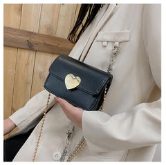 Flap Women Shoulder Bags Sweet Peach Heart Messenger Bag