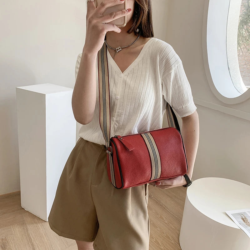 Leather Handbags Women Bags Pillow Bag High Shoulder Crossbody Bag