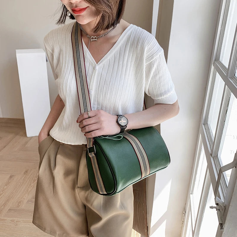 Leather Handbags Women Bags Pillow Bag High Shoulder Crossbody Bag