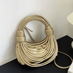Silvery Women Handbags Pu Leather Shoulder Crossbody Bag Clutch Bag