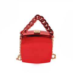 Green Party Clutch for Women Crossbody Bag Lipstick Box Mini Purse Handbag