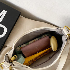PU Leather Half-moon Underarm Bag for Women
