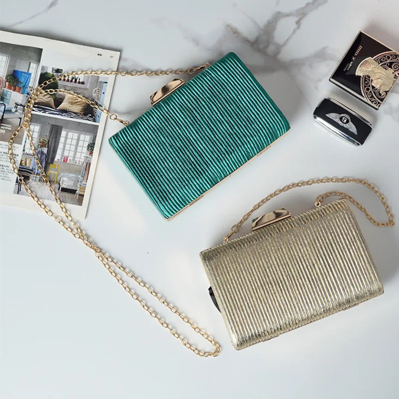 Stripe Bling Purses Handbags Wedding Crossbody Messenger Bag