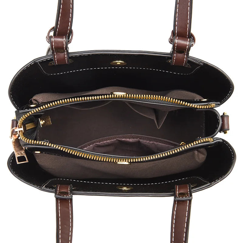 Women's Leather Crossbody Shoulder Bag Purse and Tote