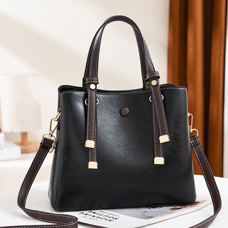 Women's Leather Crossbody Shoulder Bag Purse and Tote
