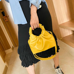 Leather Crossbody Bag Shoulder Pack Retro Handbag Women Clutch