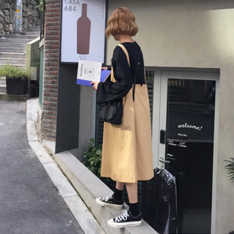 Nylon Crossbody Shoulder Bag Vintage Drawstring Bucket Messenger Bag