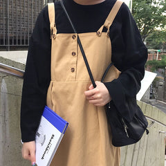 Nylon Crossbody Shoulder Bag Vintage Drawstring Bucket Messenger Bag