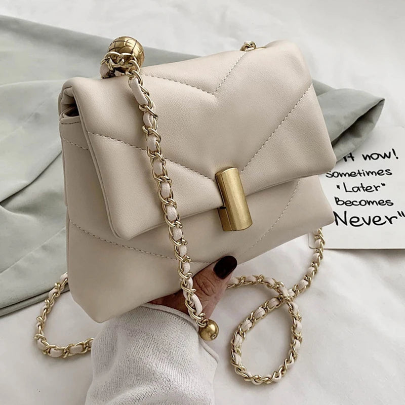 Diamond Lattice Crossbody Bags for Women - Soft Messenger Totes