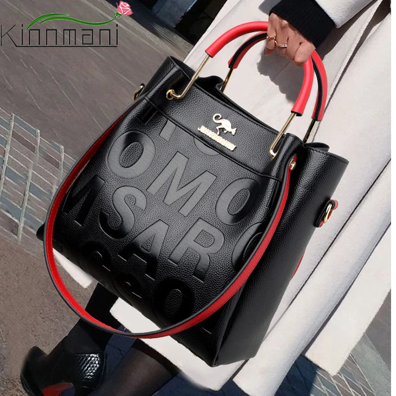 Pu Leather Women Shoulder Bags High Capacity Crossbody Bag