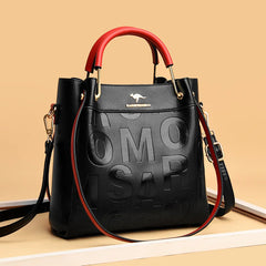 Pu Leather Women Shoulder Bags High Capacity Ladies Crossbody Bag
