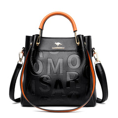 Pu Leather Women Shoulder Bags High Capacity Ladies Crossbody Bag