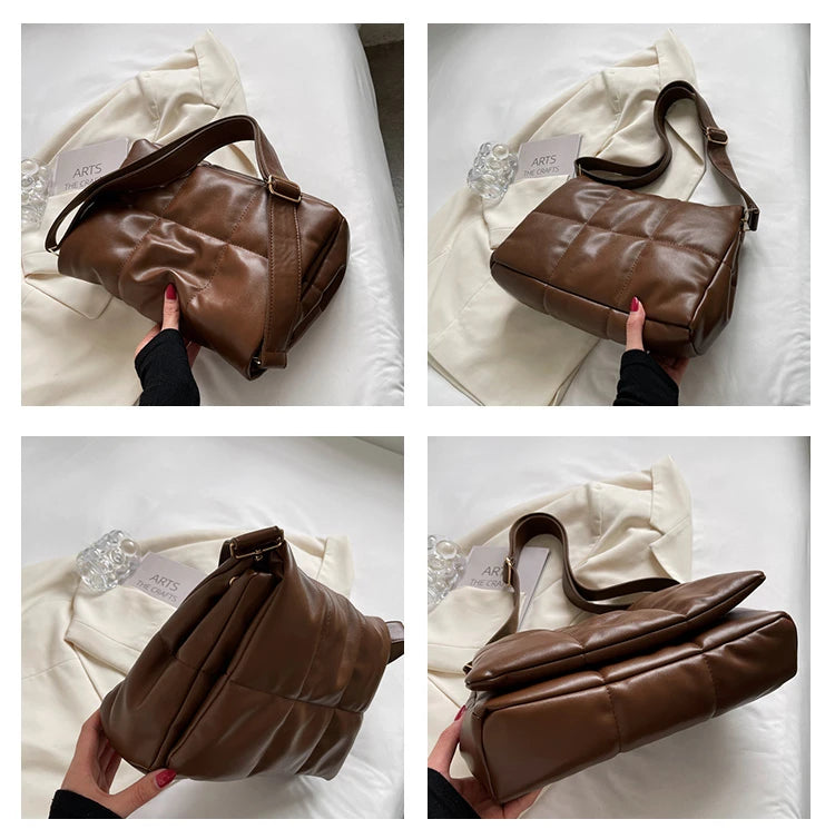 Soft Leather Shoulder Bag for Girl