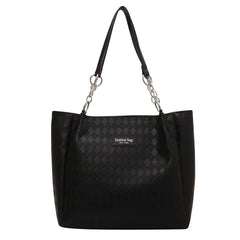Large Capacity PU Leather Single Shoulder Bag Women Retro Tote