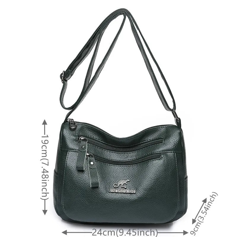 Women Crossbody Bag Tote Shoulder Bag Casual Leather High Bag