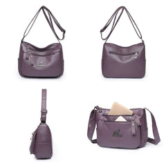 Women Crossbody Bag Tote Shoulder Bag Casual Leather High Bag