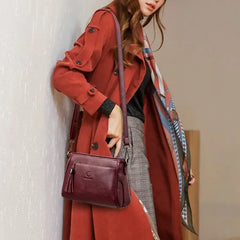 Leather Crossbody Bag for Women Shoulder Bags Ladies Handbags and Purses