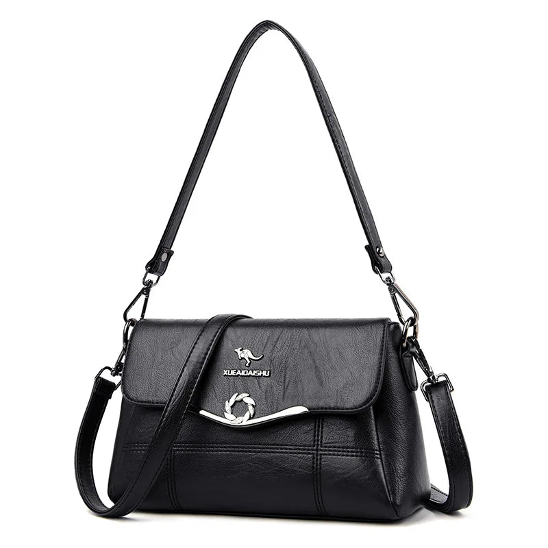 Leather Shoulder Bags for Women Ladies Crossbody Messenger Women Bags