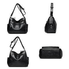 Crossbody Large Capacity Women Bag Soft Leather Shoulder Messenger Bags