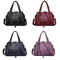 Leather Handbag Women Crossbody Messenger Bag Tote Shoulder Bag