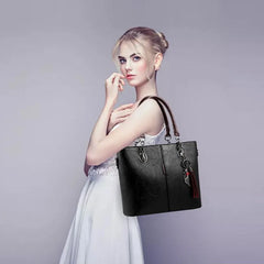 Leather Tassel Crossbody Shoulder Bag for Women
