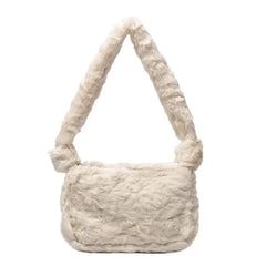 Leopard Plush Shoulder Bag Female Sac Women Messenger Bag