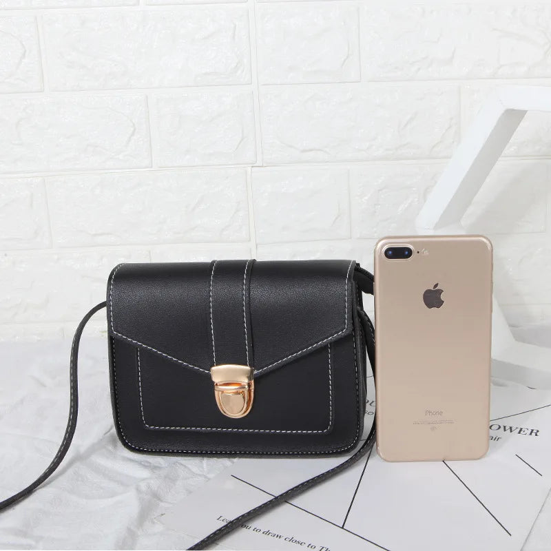 Mini PU Leather Shoulder Messenger Bag Yellow