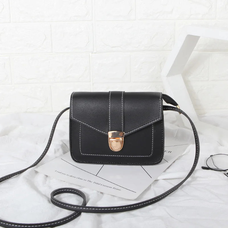Mini PU Leather Shoulder Messenger Bag Yellow