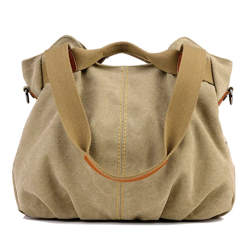 Canvas Crossbody Shoulder Bag for Women Large Capacity Tote Bag