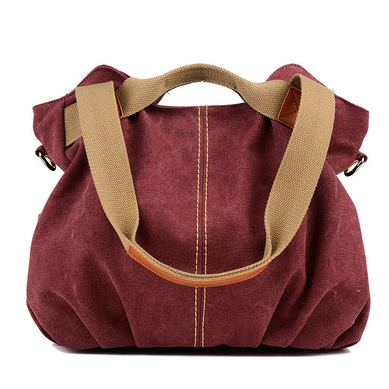 Canvas Crossbody Shoulder Bag for Women Large Capacity Tote Bag