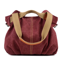 Canvas Crossbody Shoulder Bag for Women Large Capacity Tote Bag
