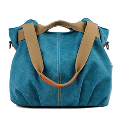 Canvas Crossbody Shoulder Bag for Women Large Capacity Tote Bag