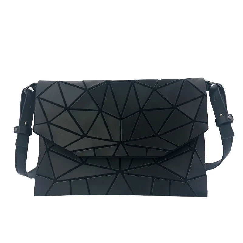 Geometric Luminous Envelope Crossbody Bag for Women