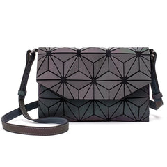 Geometric Luminous Envelope Crossbody Bag for Women