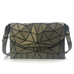 Geometric Luminous Envelope Crossbody Bag for Women