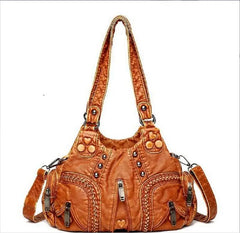 Large Capacity Crossbody Shoulder Bag Women Leather Messenger Tote Bags