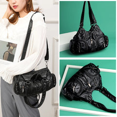 Large Capacity Crossbody Shoulder Bag Women Leather Tote Bags