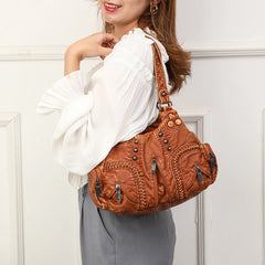 Large Capacity Crossbody Shoulder Bag Women Leather Tote Bags