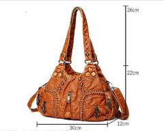 Large Capacity Crossbody Shoulder Bag Women Leather Messenger Tote Bags