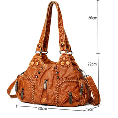 Large Capacity Crossbody Shoulder Bag Women Leather Tote Bags