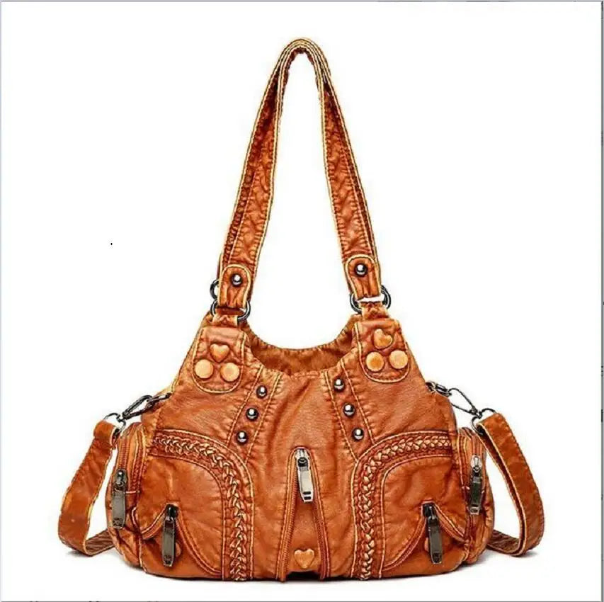 Large Capacity Crossbody Shoulder Bag Ladies Leather Messenger Casual Tote Bags