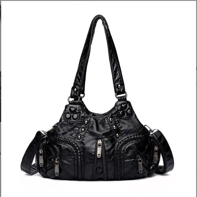 Large Capacity Crossbody Shoulder Bag Women Leather Messenger Tote Bags